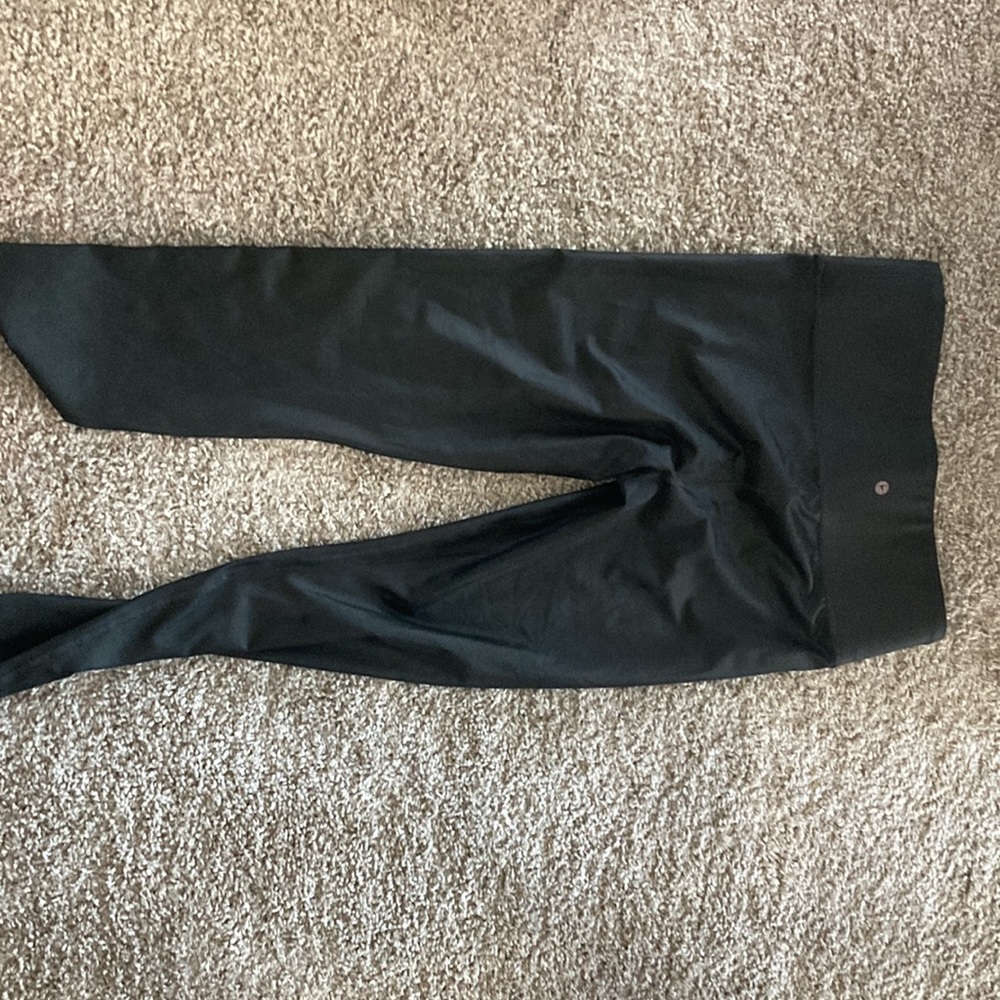 Shiny black workout leggings - Picture 3 of 3